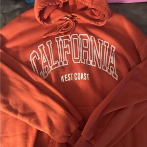 SHEIN Vibrant Red Fleece Hoodie